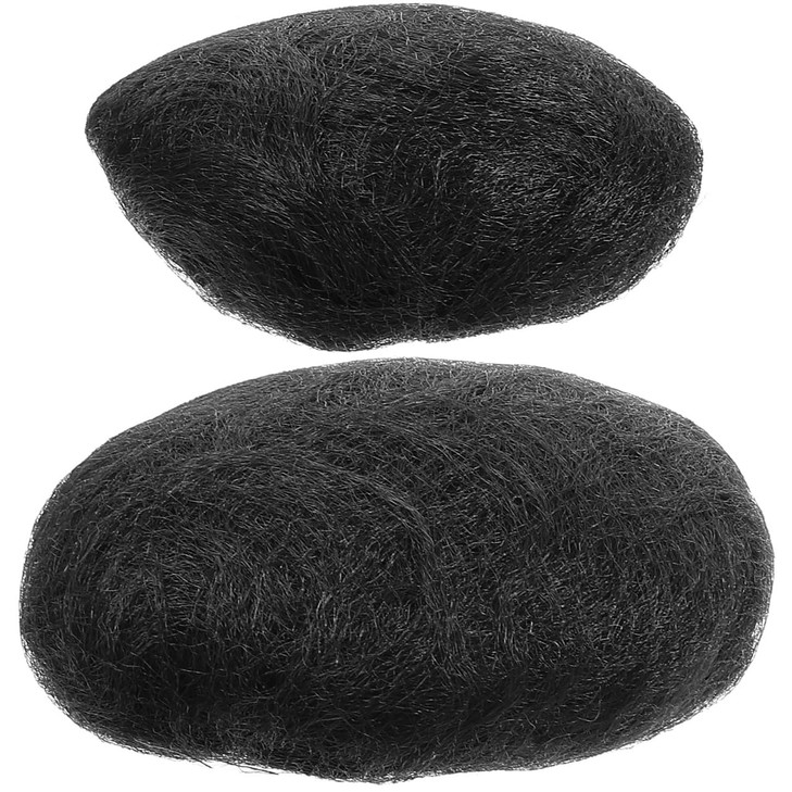 FOMIYES Hair Padding for Updos 2 Pcs Wig Hair Pad Buns Piece Chignon Pieces Bride Black Ball Modeling High Temperature W
