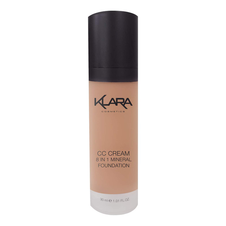 Klara Cosmetics CC Cream - 8 in 1 Mineral Foundation - 05 VERY DARK, 30 gram online at globaldelivered