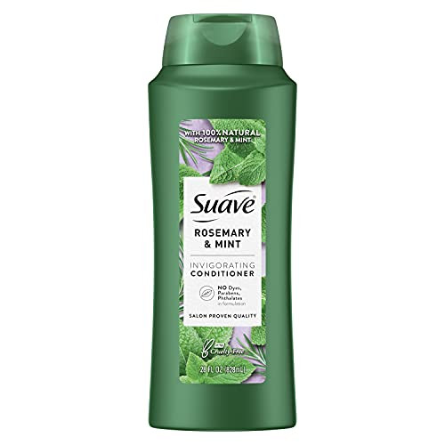 Suave Professionals Invigorating Conditioner for Dry, Damaged Hair Rosemary and Mint Paraben-free and Dye-free Deep Hair 28 oz