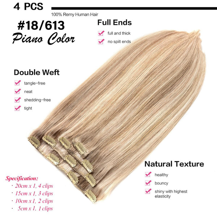 GEELOOK Tape in Hair Extensions Human Hair 14inch Skin Weft Straight Thick Natural with 12 Pieces Replacement Tape 20pcs