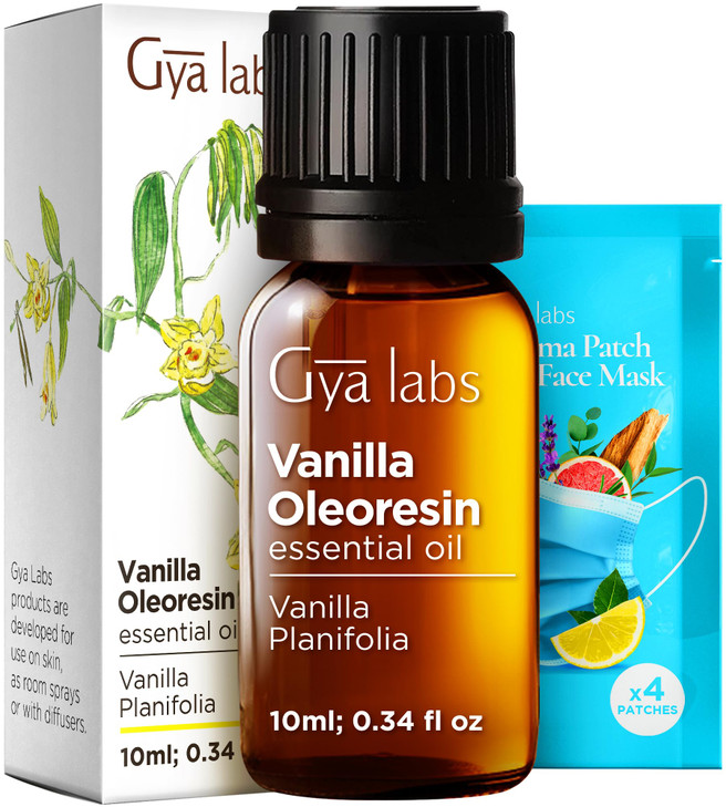 Gya Labs Vanilla Essential Oil - 0.34 Fl Oz - for Hair, Skin, Diffuser, Aromatherapy & DIY Candle Making Scent online at globaldelivered