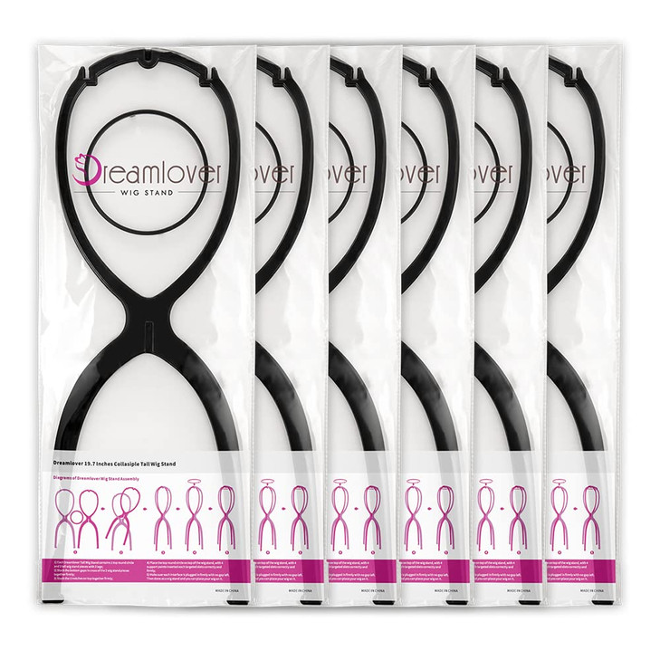 Dreamlover Wig Stand Wig Head Stand 6 Pack