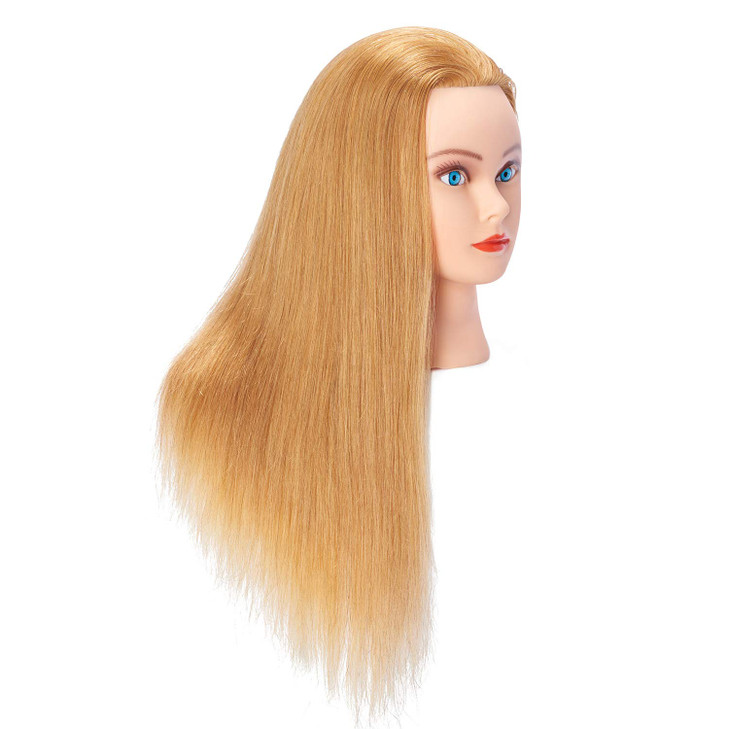 Hairlink 2426 Mannequin Head With Human Hair Styling Training Head Dolls for Cosmetology Manikin Maniquins Practice Head