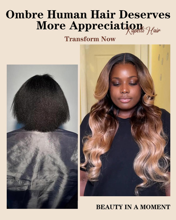 Brazilian Virgin Hair Body Wave Ombre Human Hair 3 Tone 3 Bundles Ombre Brazilian Hair Extensions T1B427 14 16 18