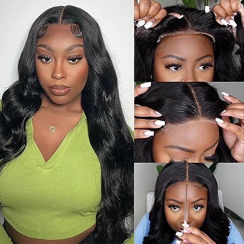 Uveous 26 Inch Glueless Wigs Human Hair Pre PluckedCut Wear and Go Wig 180 Density 5x5 Hd Lace Closure Wigs Human Hair B