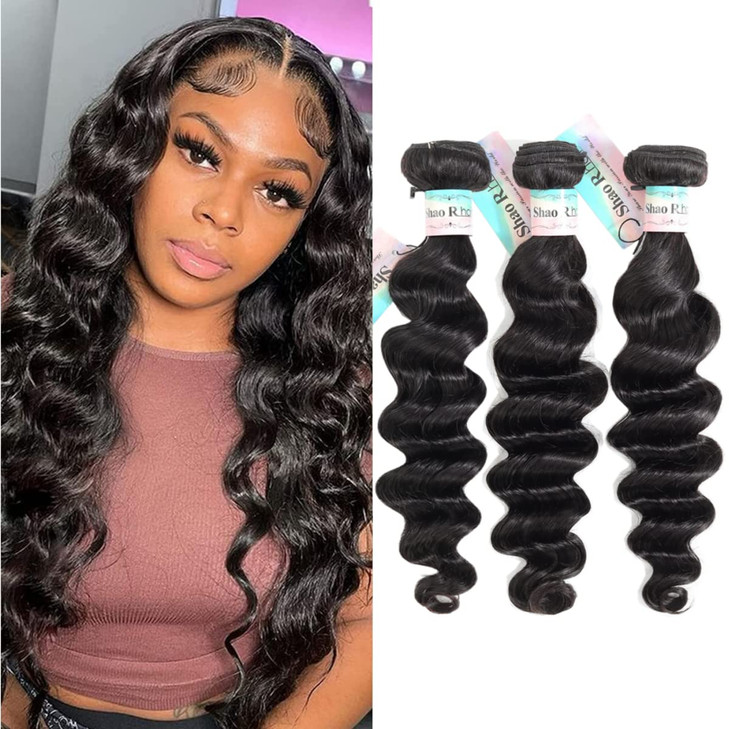Brazilian Loose Deep Wave Bundles 100 Unprocessed Virgin Human Hair Loose Wave Bundles 121416 Wet and Wavy 3 Bundles Hum