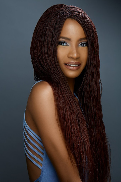 Wow Braids Twisted Wigs Braided Wigs for Black Women Micro Million Twist Wig With Glueless Swiss Lace Closure Cap Synthe