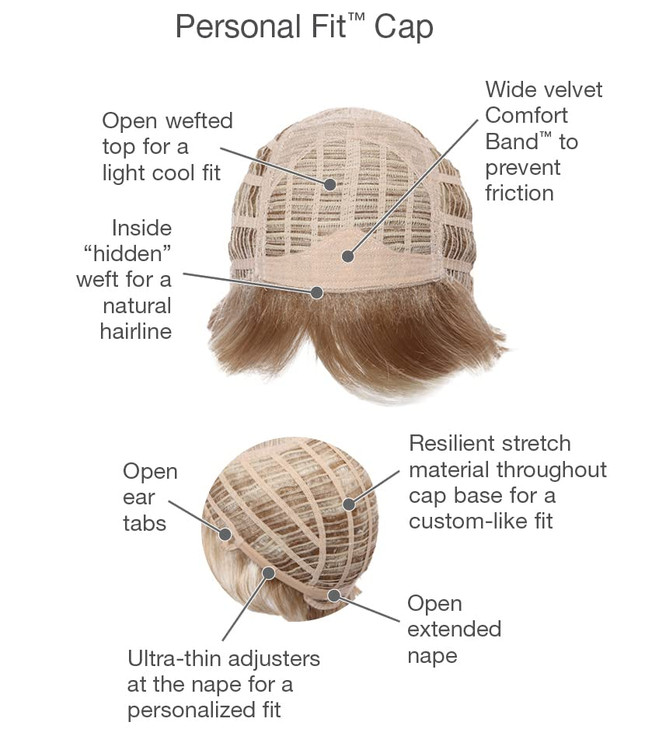 Eva Gabor Acclaim Short Layered Average Size Comfort Cap Wig Burnished Snow by Hairuwear
