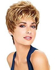 Hair u wear Eva Gabor Aspire Layered Pixie Petite Size Comfort Cap Wig Dark Chocolate Mist