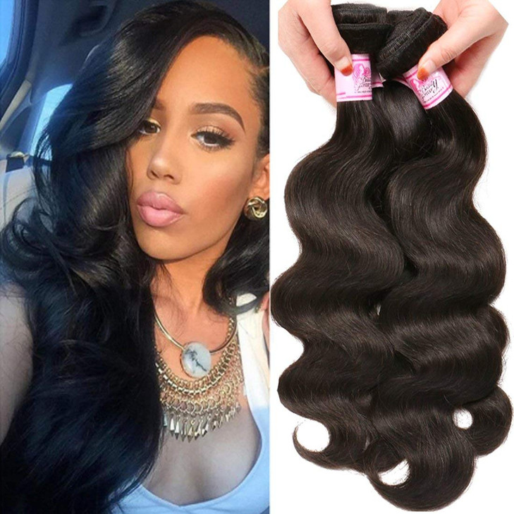 Beauty Forever Indian Body Wave Hair 3 Bundles Hair Extensions 100 Unprocessed Human Virgin Hair Weaves Natural Color 95