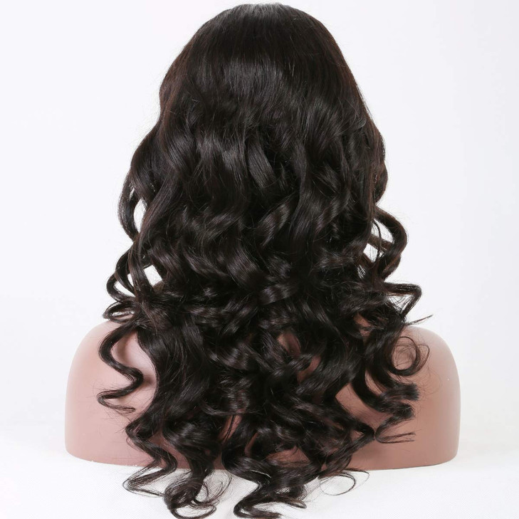 premier Body Wave Human Hair Silk Top Lace Front Wigs for Women Glueless Brazilian Remy Human Hair Loose Wave Silk Base