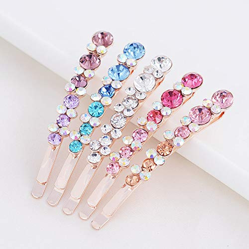 WHITEBRIDGE 10pcs Vintage Colorful Diamond Hair Bobby Pins Metallic Barrettes Hair Clips for Women Girls - Retro Colorful Hairpins Bobby Pins online at globaldelivered