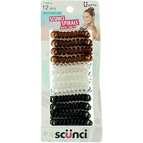 Scunci Dent-Free Hold Hair Ties, 12 Ct online at globaldelivered
