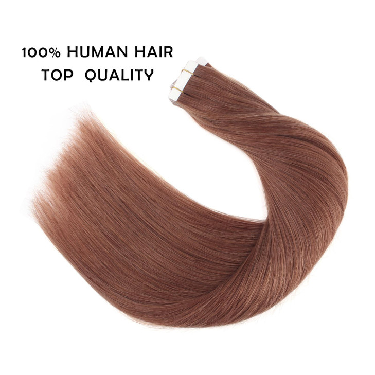 Sassina Tape in Extensions Human Hair SemiPermanent Skin Weft Real Human Hair Natural Invisible Straight Tape in Hair Ex