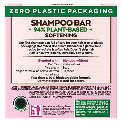 Garnier Whole Blends Softening Shampoo Bar for Fine to Normal Hair, Oat Delicacy, 2 Oz, 1 Count (Packaging May Vary) online at globaldelivered