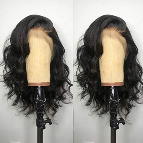 ANDRIA 13X4 HD Lace Front Wigs PrePlucked Hairline 16 Inches Body Wave Glueless Lace Frontal Wigs with Baby Hair Short B