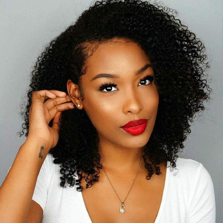 BLY Mongolian Afro Kinky Curly Boho Human Hair Wig 3 Bundles 888 Inch Unprocessed Weft Big Hair for Black Women Natural