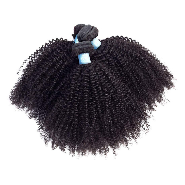 BLY 7A Mongolian Afro Kinky Curly Boho Human Braiding Hair 3 Bundles Unprocessed Weft Big Hair for African American Wome