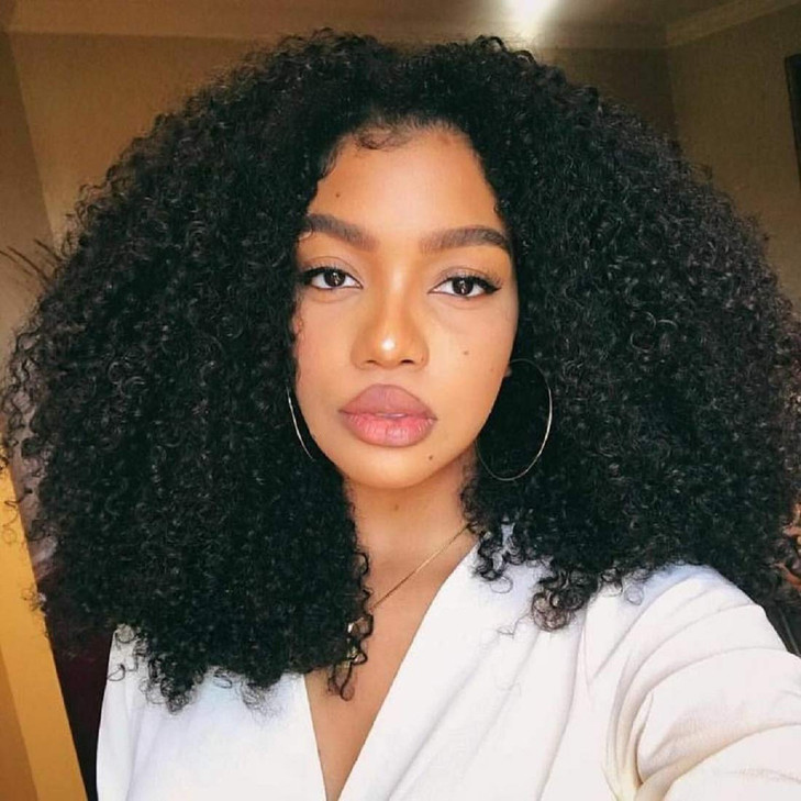 BLY Mongolian Afro Kinky Curly Boho Human Braiding Hair 3 Bundles 14 16 18inches Unprocessed Hair Weave Weft Big Hair fo