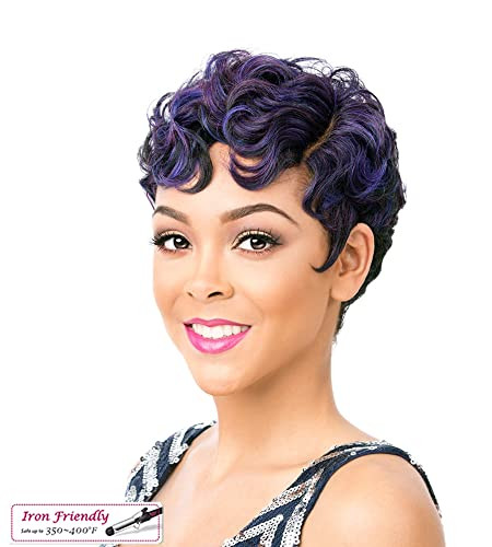 Its A Wig Synthetic Hair Wig Nuna NDXBURG NATURAL DARK EXTRA BURGUNDY