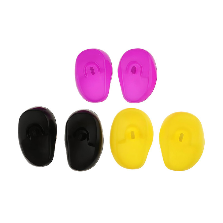 3 Pairs Soft Silicone Hair Dye Earmuffs Hair Coloring Ear Cover Shield Protective Cap Hair Treatment Ear Protectors Special for Salon Hairdressing Co online at globaldelivered