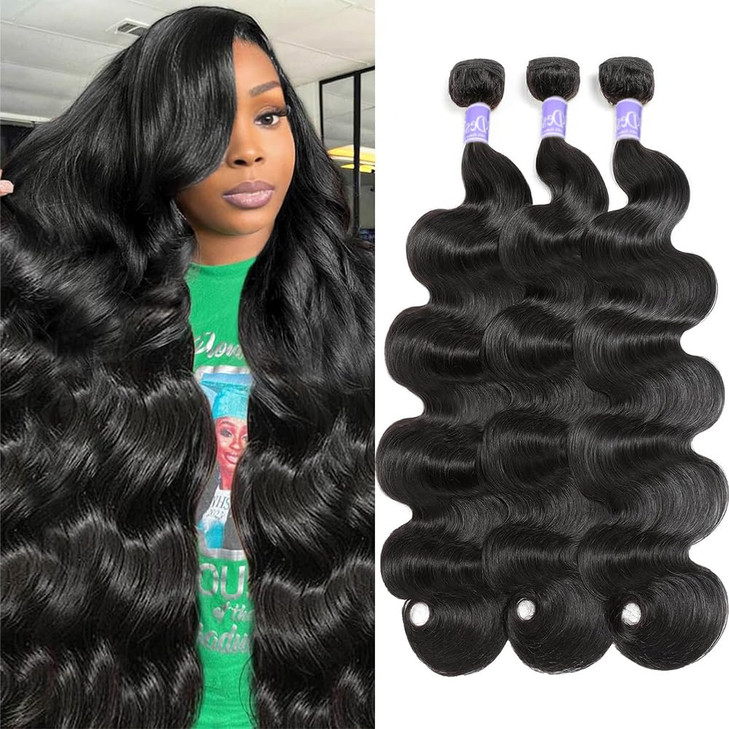 UDesire 16A Brazilian Body Wave Virgin Hair 3 Bundles 14 16 18inch 100 Unprocessed Virgin Human Hair Weave Bundles Natur
