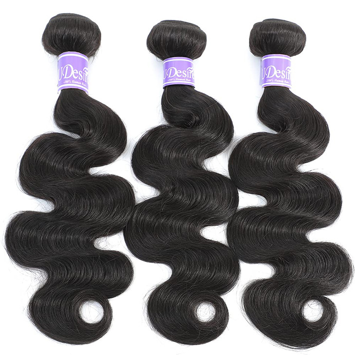 UDesire 16A Brazilian Body Wave Virgin Hair 3 Bundles 14 16 18inch 100 Unprocessed Virgin Human Hair Weave Bundles Natur