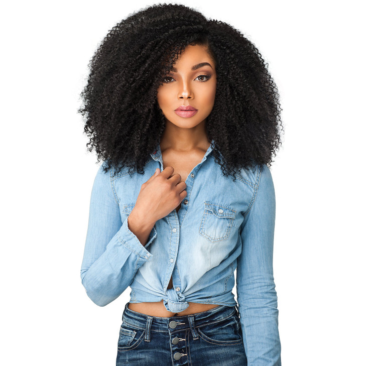 Sensationnel Curls Kinksandco Lace Wig The Game Changer Wide Lace Part Wig With Natural Preplucked Hairline for Natural