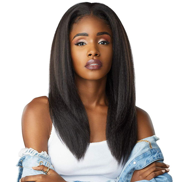 Sensationnel Curls Kinksandco Half Wig Alpha Woman Synthetic Instant Weave Updo Full Cap for Natural 3C to 4C Hair Textu