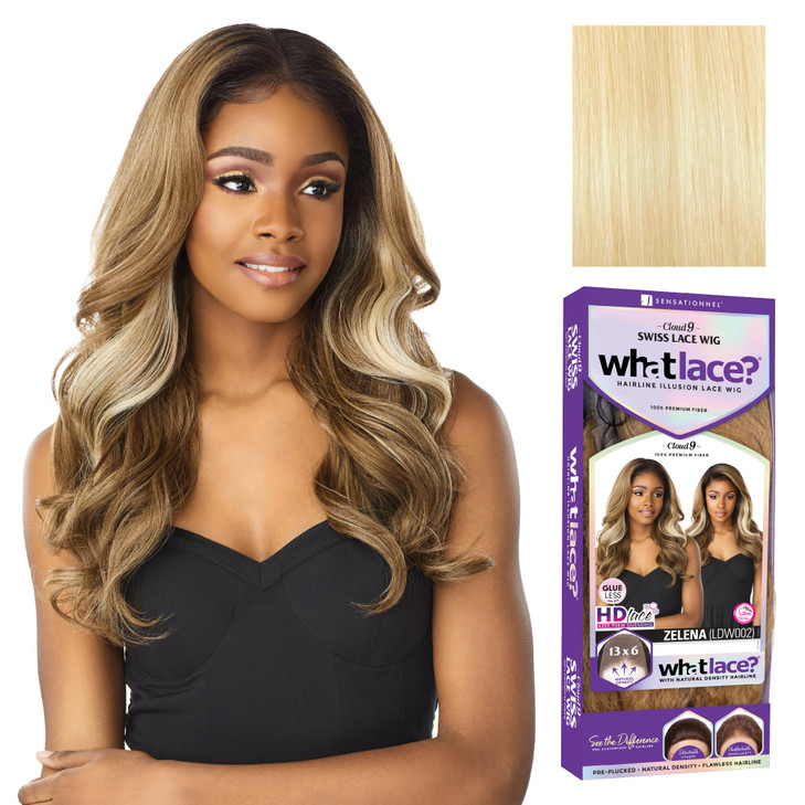 Sensationnel What Lace 13X6 Wigs Zelena Lacefrontal Hand Tied Glueless Synthetic With Natural Density Preplucked Hairlin