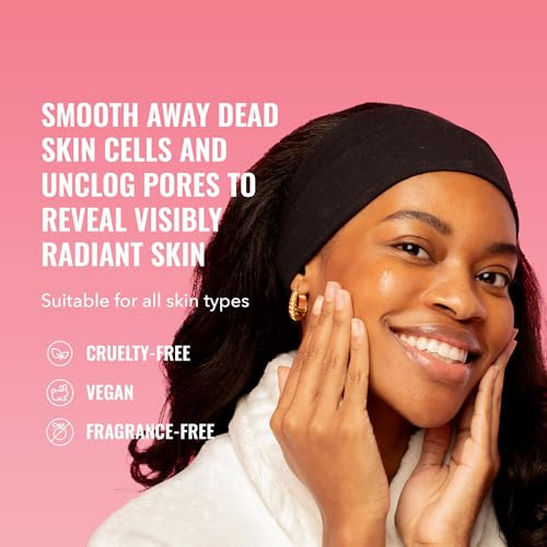 Good Molecules Overnight Exfoliating Treatment Face Exfoliator with AHA BHA Lightweight Formula Pore Minimizer Facial Sk