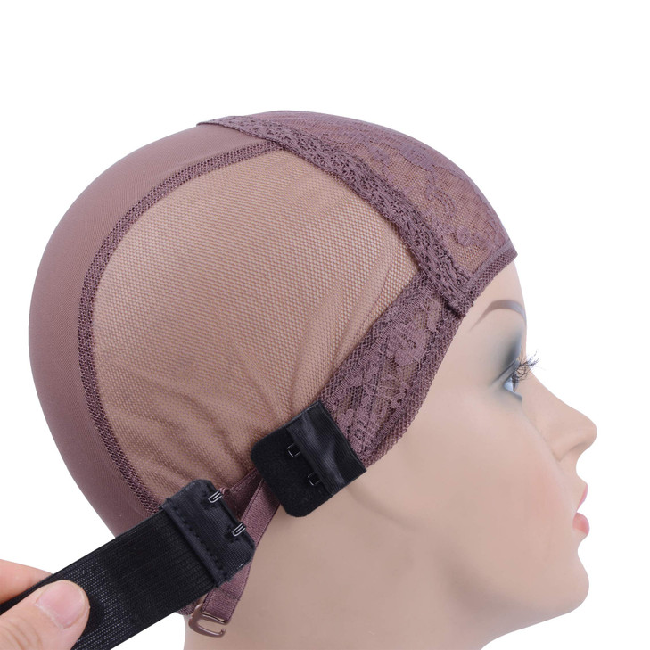 YANTAISIYU Adjustable Wig Elastic Bands with Hooks 3 SetLot for Wig Making Sewing DIY Accessories Black 30 cm