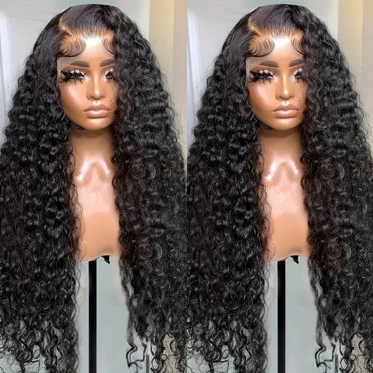 Siyun Show 30 Inch Curly Human Hair Wig 13x4 Deep Wave Lace Front Wigs Human Hair Wigs for Black Women Pre Plucked