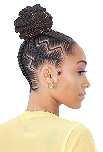 ShakeNGo 3X BRAID 301 28 1B Off Black FreeTress Synthetic PreStretch Jumbo Braiding 240g