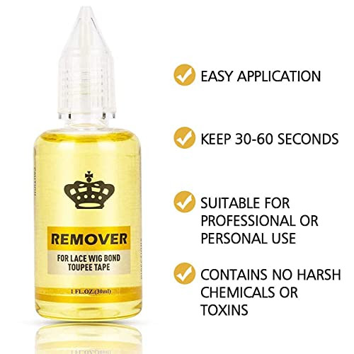 Fast Acting Remover for Tapein Hair Extensions Wig Glue and DoubleSided Extension Tape One Bottle