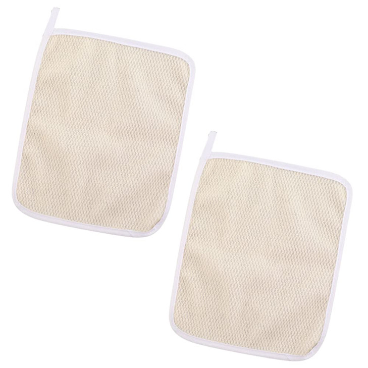 TOPJINZHIONE 2 Pcs Exfoliating Face and Body Wash Cloths Towel Nylon Two Sides Exfoliating Scrub Massage Bath Cloth for Women and Man Washcloth with online at globaldelivered