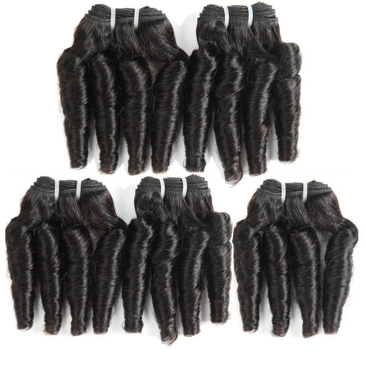 Molefi Brazilian Virgin Funmi Hair Bundles burmese curly bundles human hair 5 Bundles Short Curly Weave 9A Unprocessed B