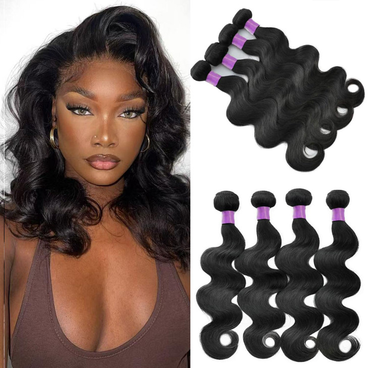 12A Body Wave Bundles Human Hair 10 10 10 10 Inch Human Hair Bundles 100 Virgin Hair 4 Bundles Human Hair Extensions for