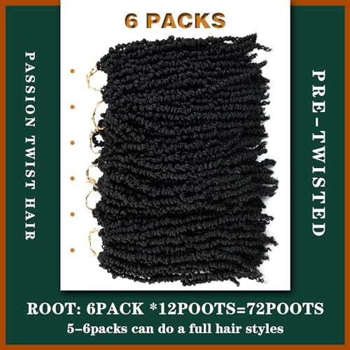 Silike 14 Inch Passion Twist Crochet Braid Synthetic Hair Extension PreTwisted Crochet Twisted Braids For Woman 14 inch