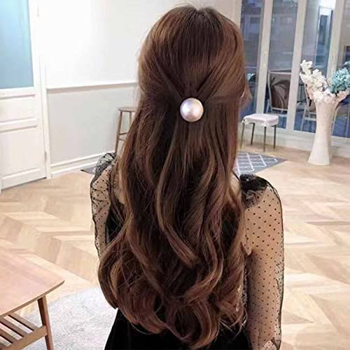 Iaceble Vintage Pearl Hair Accessories: Large Ponytail Holders, Elastic Hair Ties, Ropes, and Bands for Women's Headdress online at globaldelivered