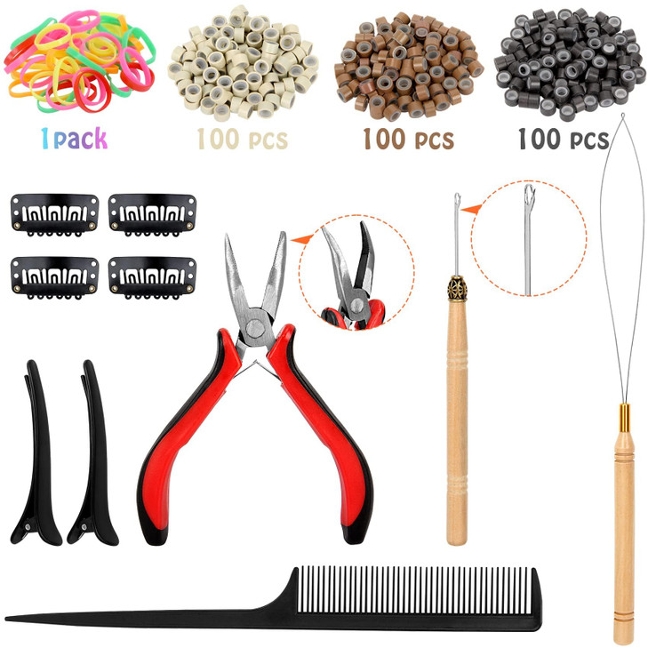 Hair Tinsel Kit 48 Inch 24 Colors 6000 strands Tinsel Hair Extensions with Tools Heat Resistant Glitter Hair Tinsel Kit