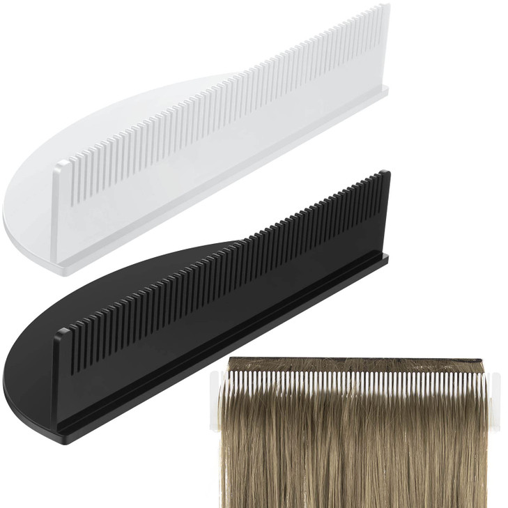 2 Pieces Hair Extension Holder Acrylic Hair Color Rack Display Hair Extensions Stand Organizer Lightweight Portable Stor