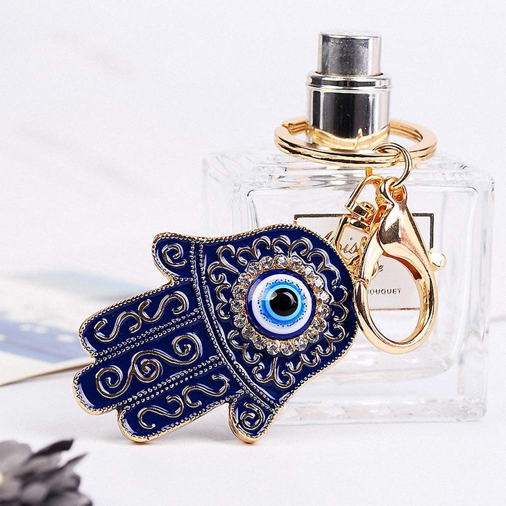 Giwotu Womens Mens Creative Colorful Lovely Tiger Key Chains Gem Studded Luxury Pendant Key Holder Small Gifts for Frien