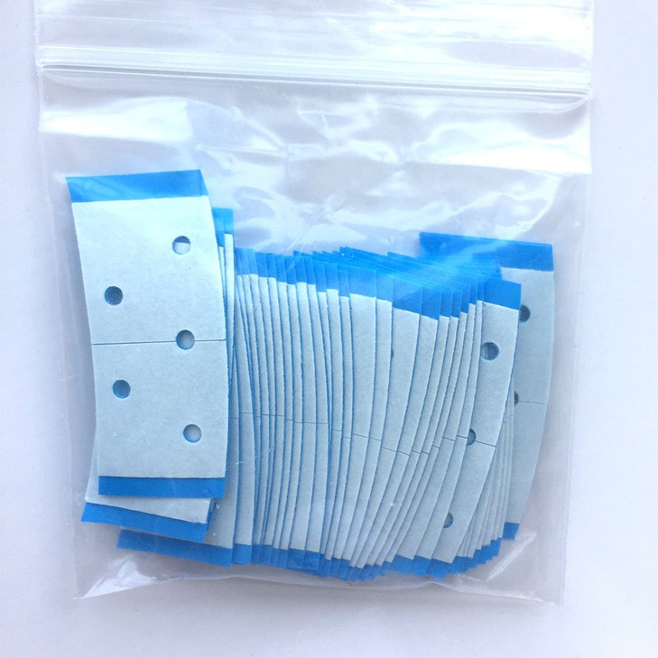 AIRAO Hair System Tape Bonding Toupee Hairpiece Hair Extensions Tape Adhesive Glue Strips Wig Tape Double Sided Shape C