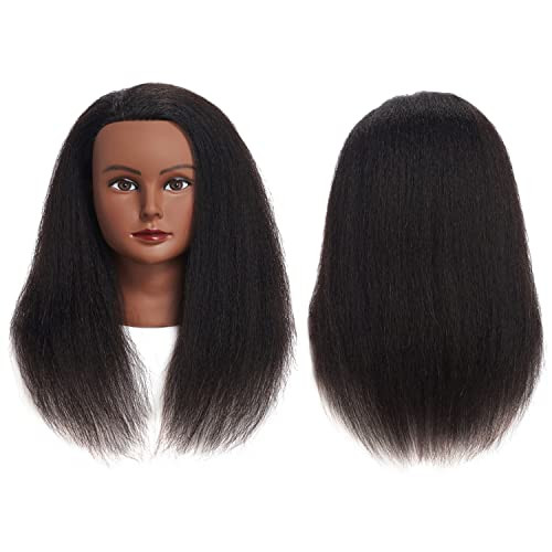 Traininghead 100 Real Hair Mannequin Head Training Head Cosmetology Doll Head Manikin Practice Head Hairdresser With Fre