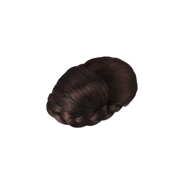 Pokinge Braided Hair Bun Hairpiece Synthetic Scrunchie Hair Chignon Bun Donut Updo Braided Hairpieces Clip in Hair for P