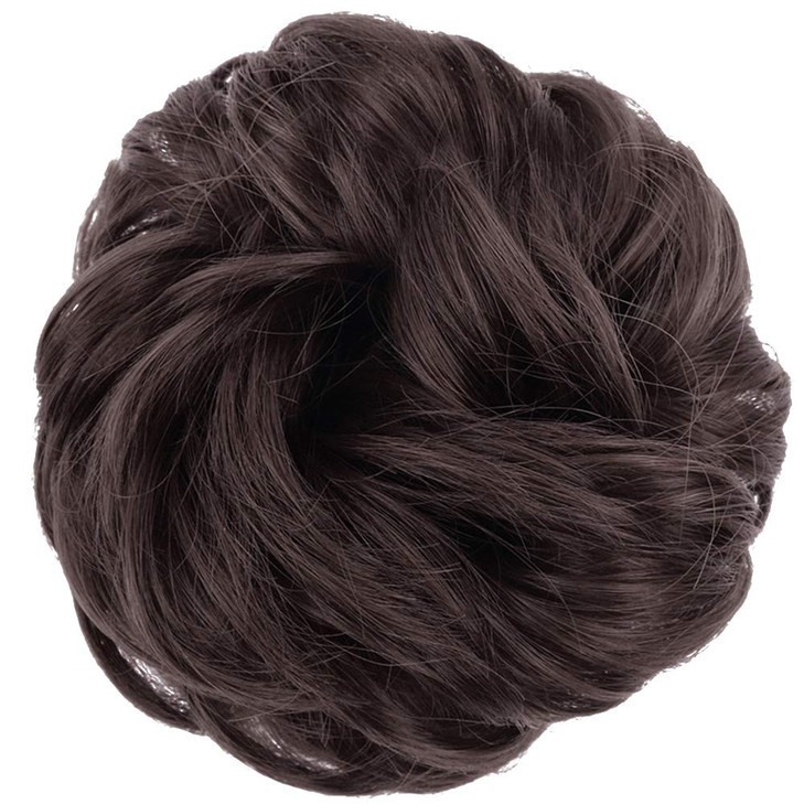 MORICA 2PCS Messy Hair Bun Hair Scrunchies Extension Curly Wavy fake hair bun Synthetic Chignon hair pieces for Women6