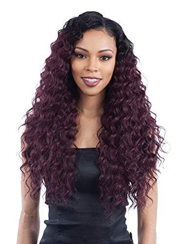 Organique Mastermix LOOSE DEEP 3PCS 141618 1B Off Black Synthetic Weave