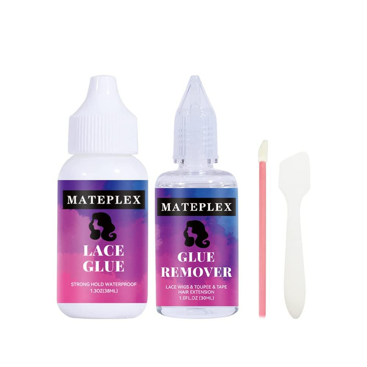 Mateplex Waterproof Lace Glue for Wigs Super Hold Hair Bonding Adhesive lace Glue and Remover