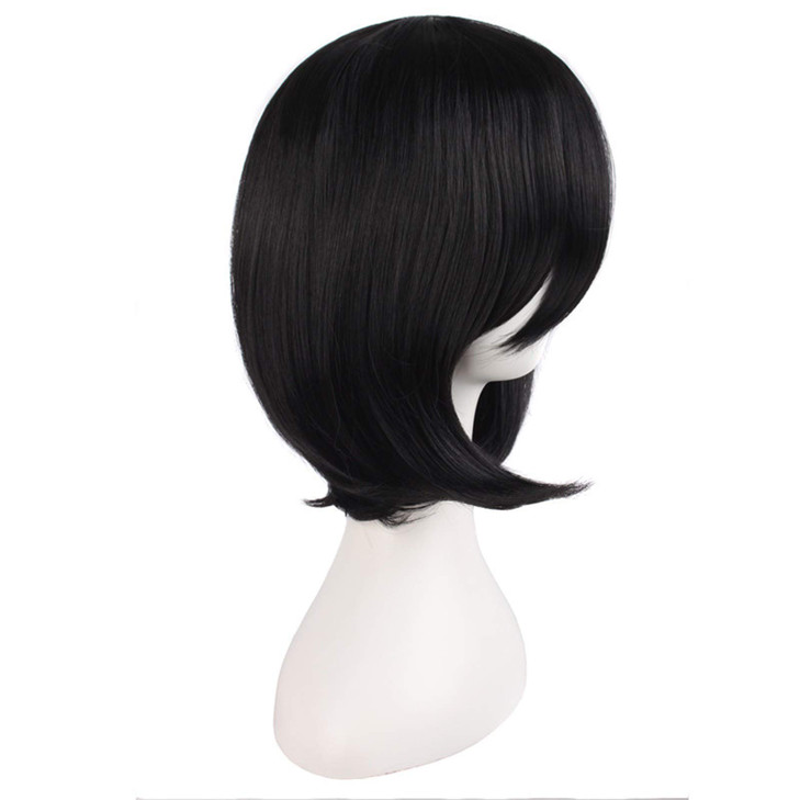 MapofBeauty 1435cm Female Models Medium Length Straight Hair Cosplay WigsBlack